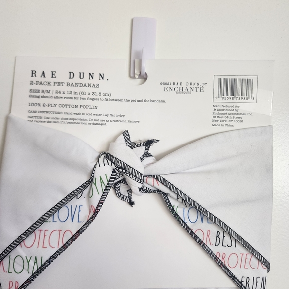 Rae Dunn Good Girl Pet Bandanna 2-Pack S / M - Picture 7 of 10